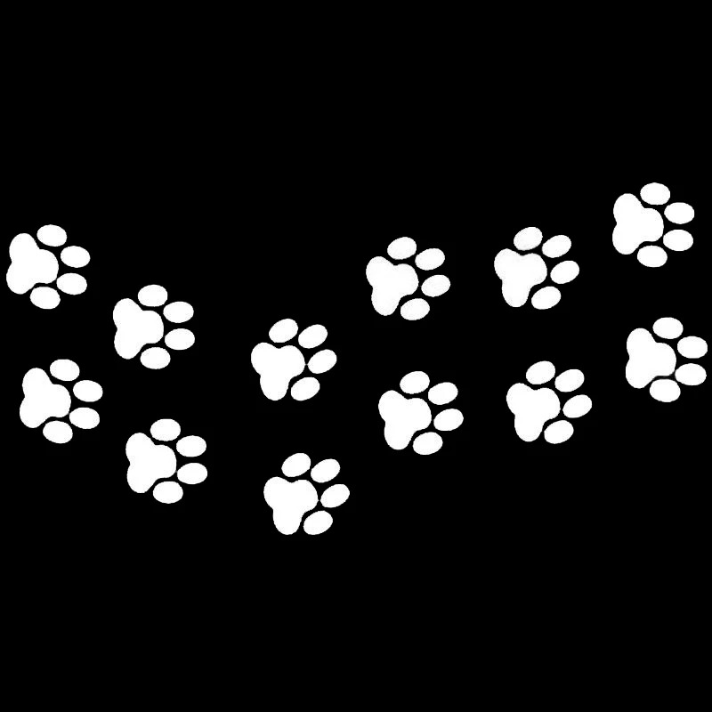3D Printing Quote - Car Sticker Animal Cat Paw Prints