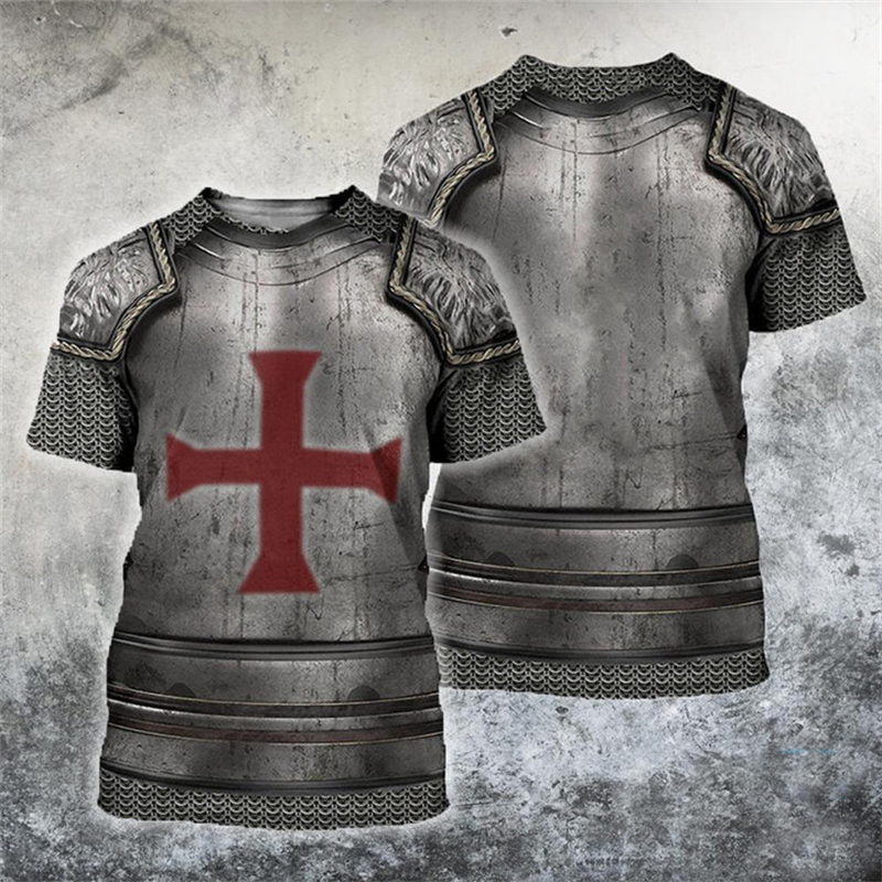 3D Printing Knight Armor - Templar Knight Graphic Vintage T-Shirt The