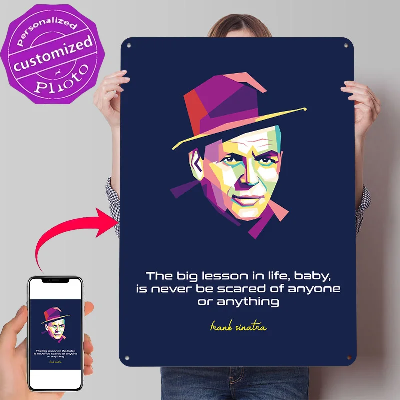 3D Printing Quote - Frank Sinatra Quote 3D Texture Printed
