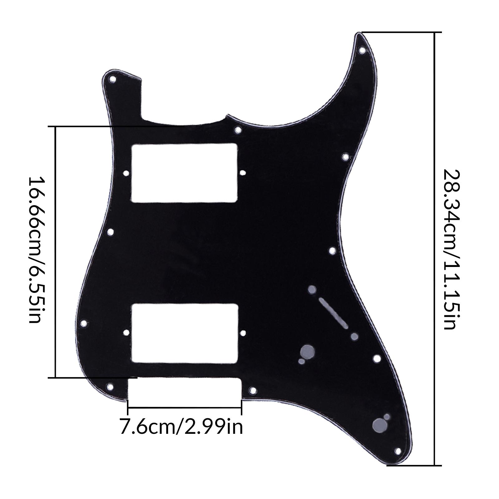 Build Plate - Electric Guitar Pickguard Plate Black PVC