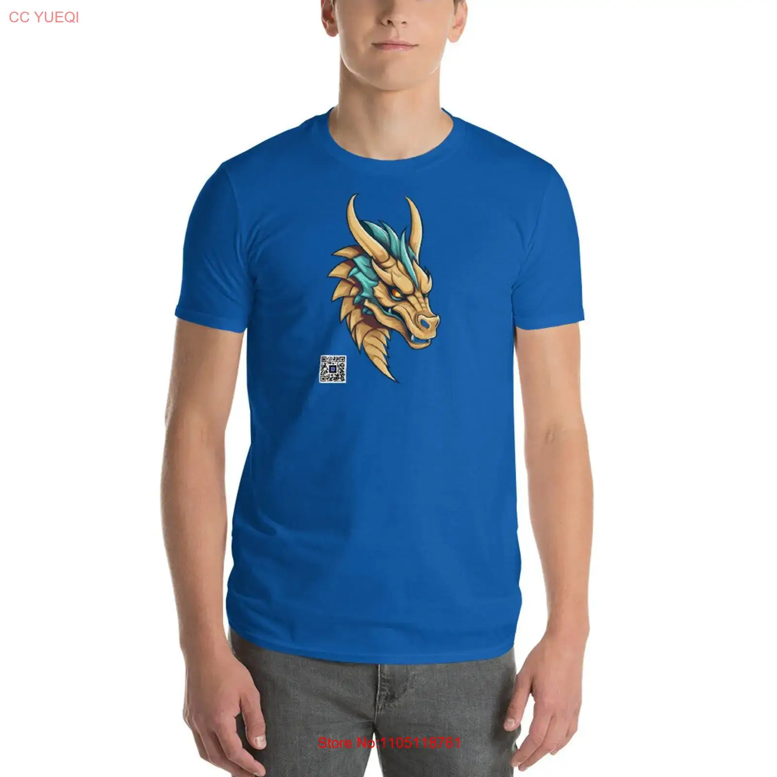 3D Printing Qr Code - Dragon T Shirt smartphone camera scannable