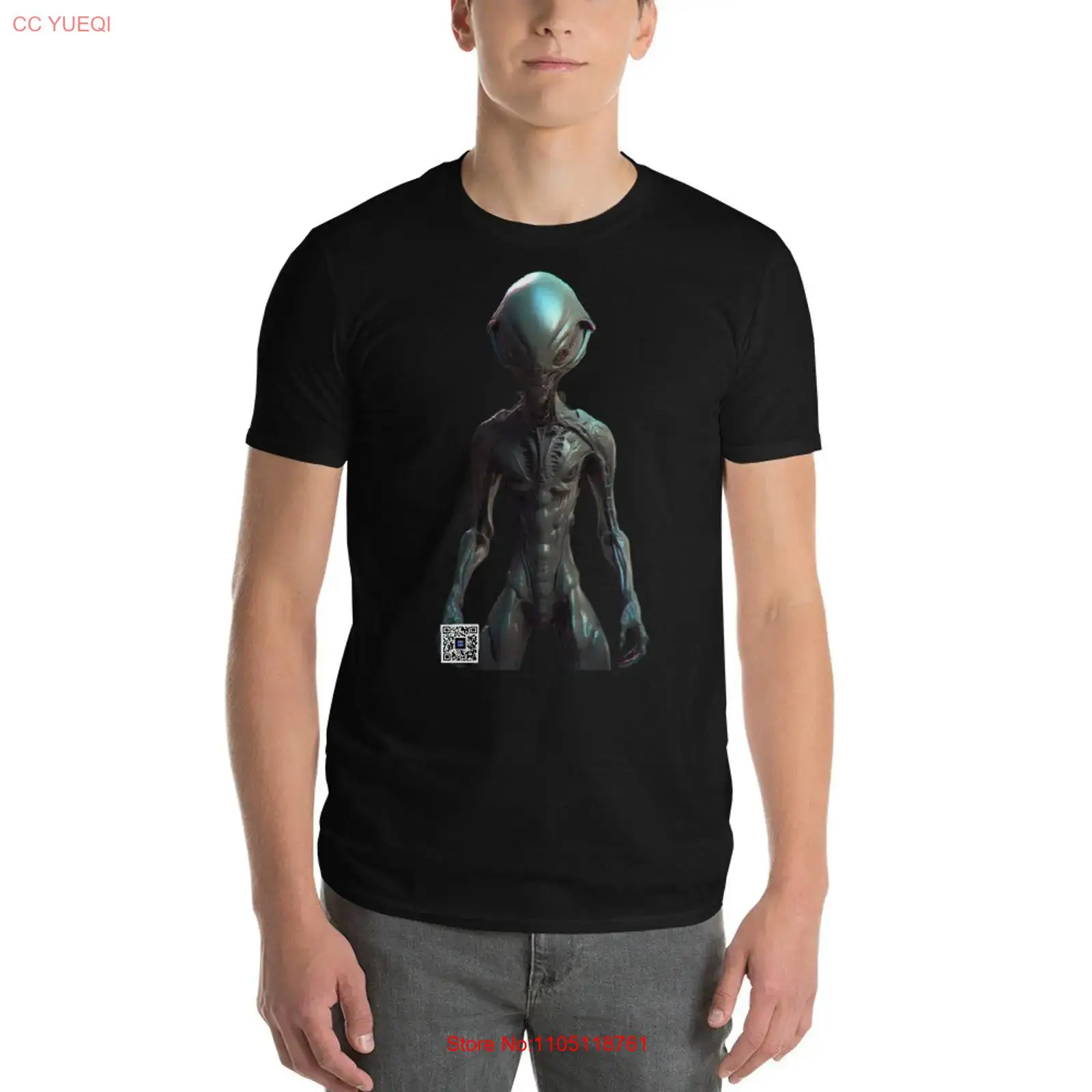 Alien T Shirt smartphone camer – обзор и цена 3D Printing Qr Code