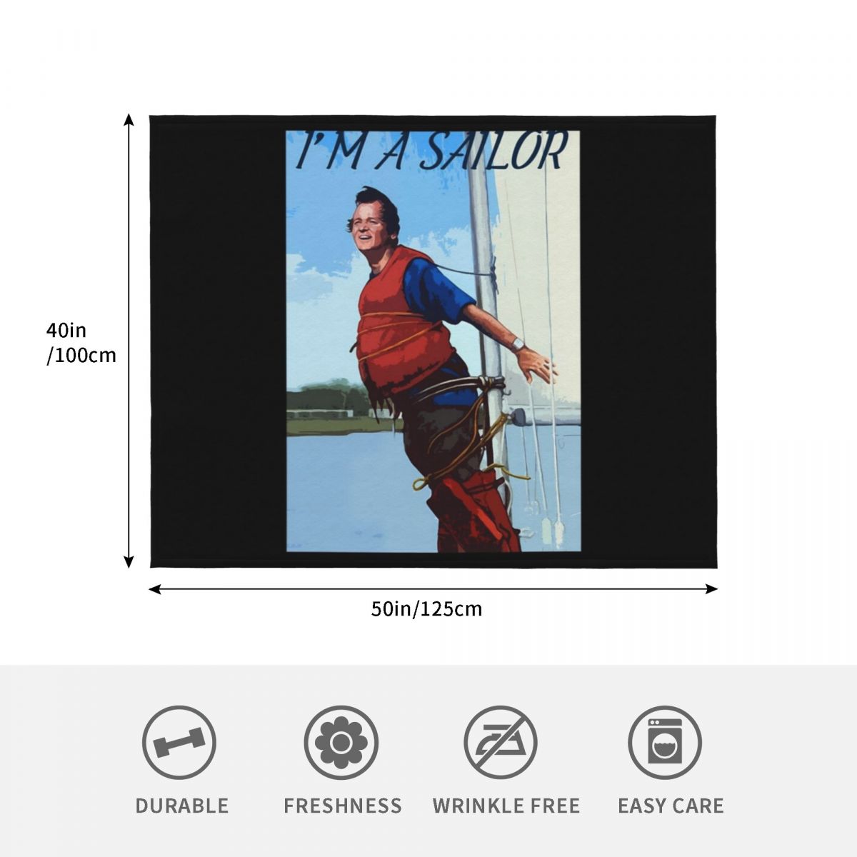 Im A Sailor Bob Quote \t Throw – обзор и цена 3D Printing Quote