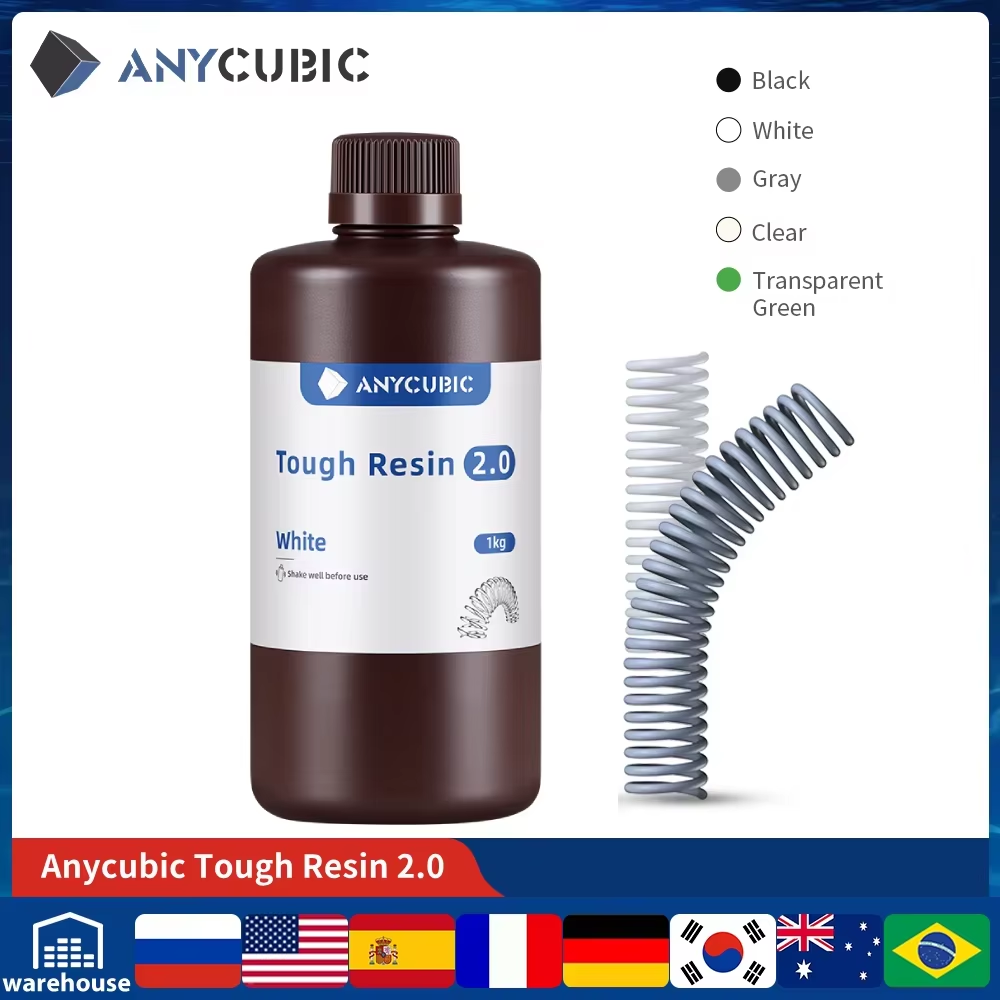 ANYCUBIC Flexible Tough Resin  – обзор и цена 3D Printing Uv Resin