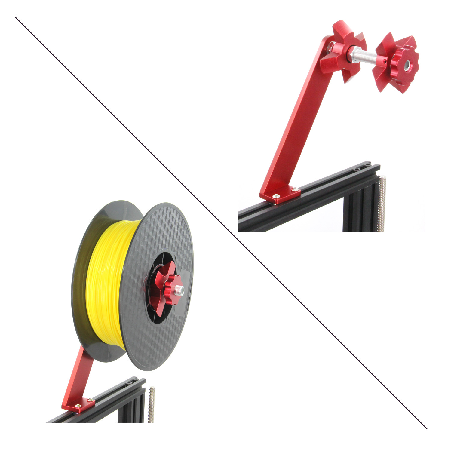 3D Printer Filament Holder Rot – обзор и цена Carbon Fiber Filament