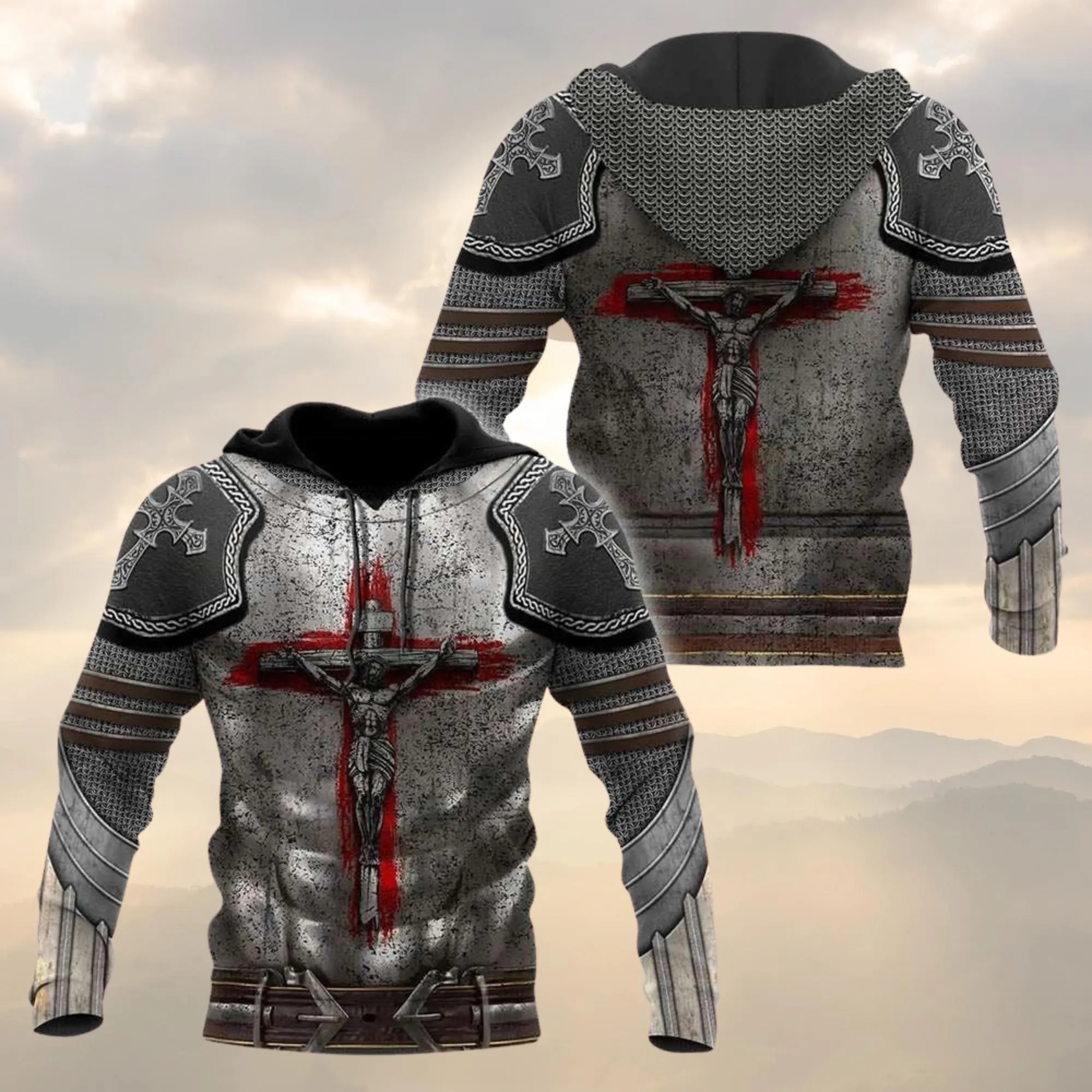Knight Armor Jesus Hoodie, Cru – обзор и цена 3D Printing Knight Armor