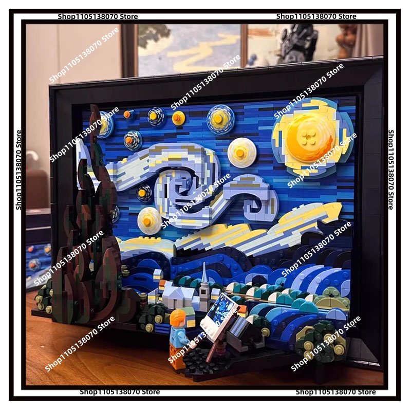 Van Gogh Starry Night 3D Build – обзор и цена 3D Printing Lego