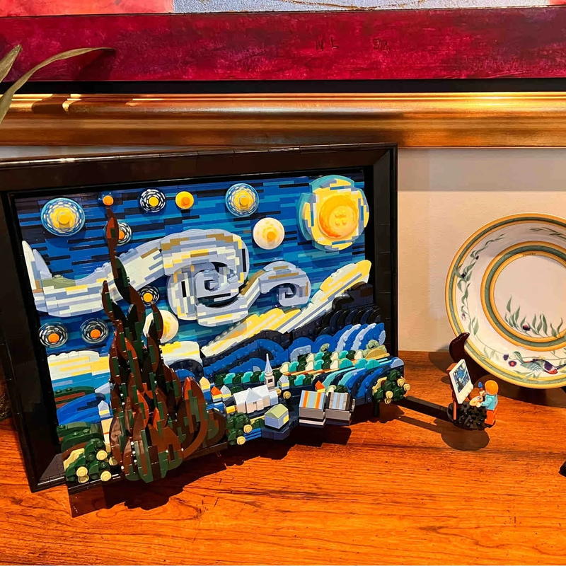 Van Gogh Starry Night 3D Build – обзор и цена 3D Printing Lego