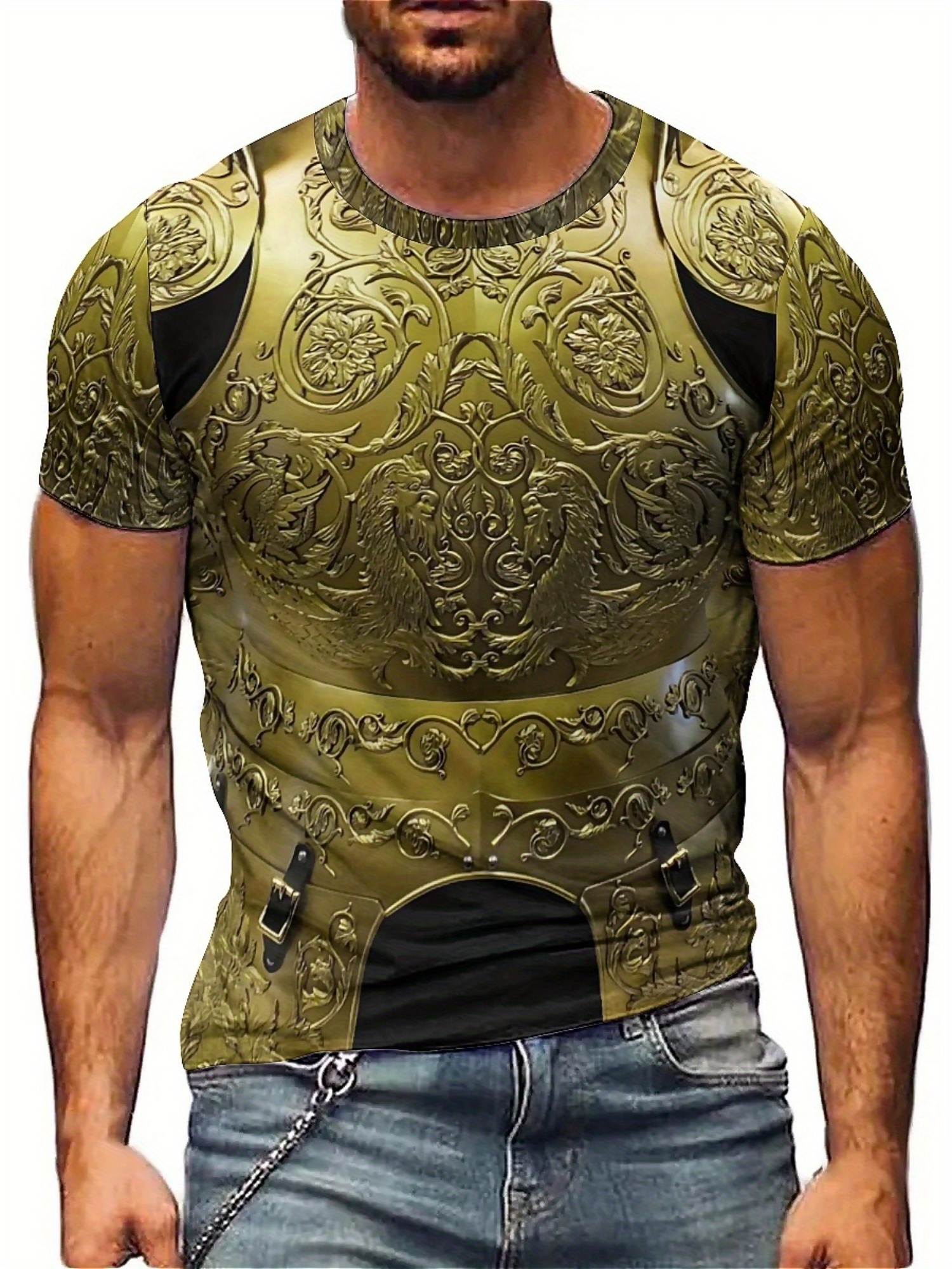 Men'S Plus Size Gothic Retro M – обзор и цена 3D Printing Knight Armor