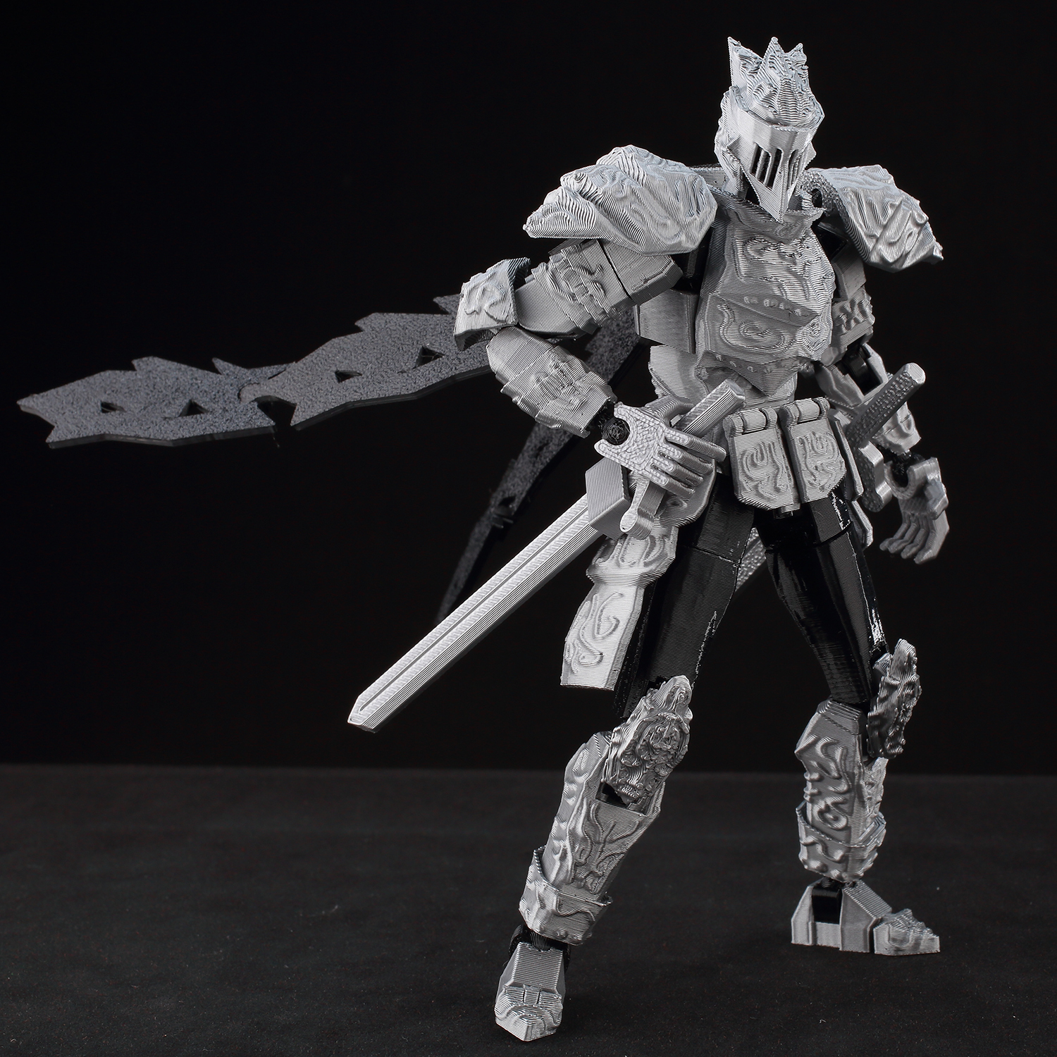 ​9L3D Lucky13 Silver Armor Kni – обзор и цена 3D Printing Knight Armor