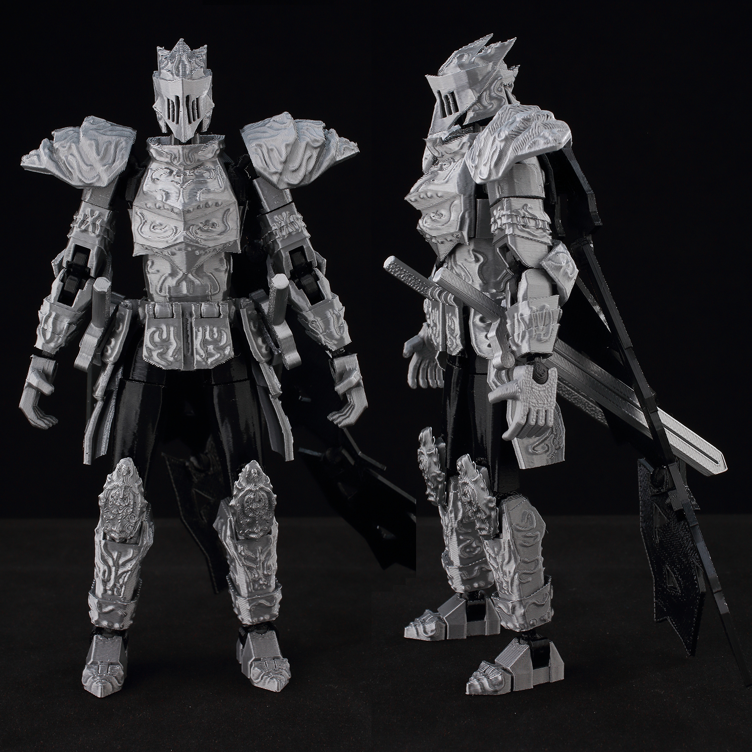 ​9L3D Lucky13 Silver Armor Kni – обзор и цена 3D Printing Knight Armor