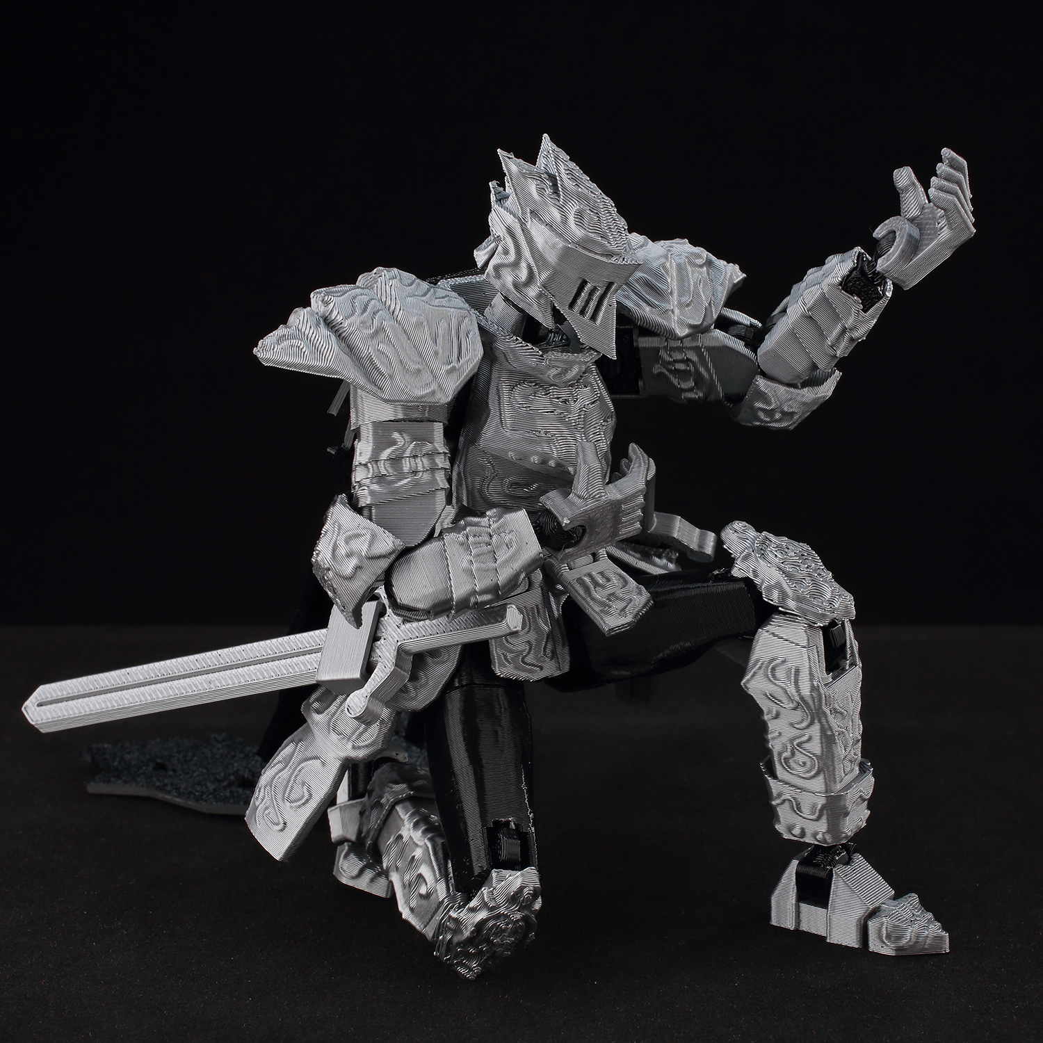 ​9L3D Lucky13 Silver Armor Kni – обзор и цена 3D Printing Knight Armor