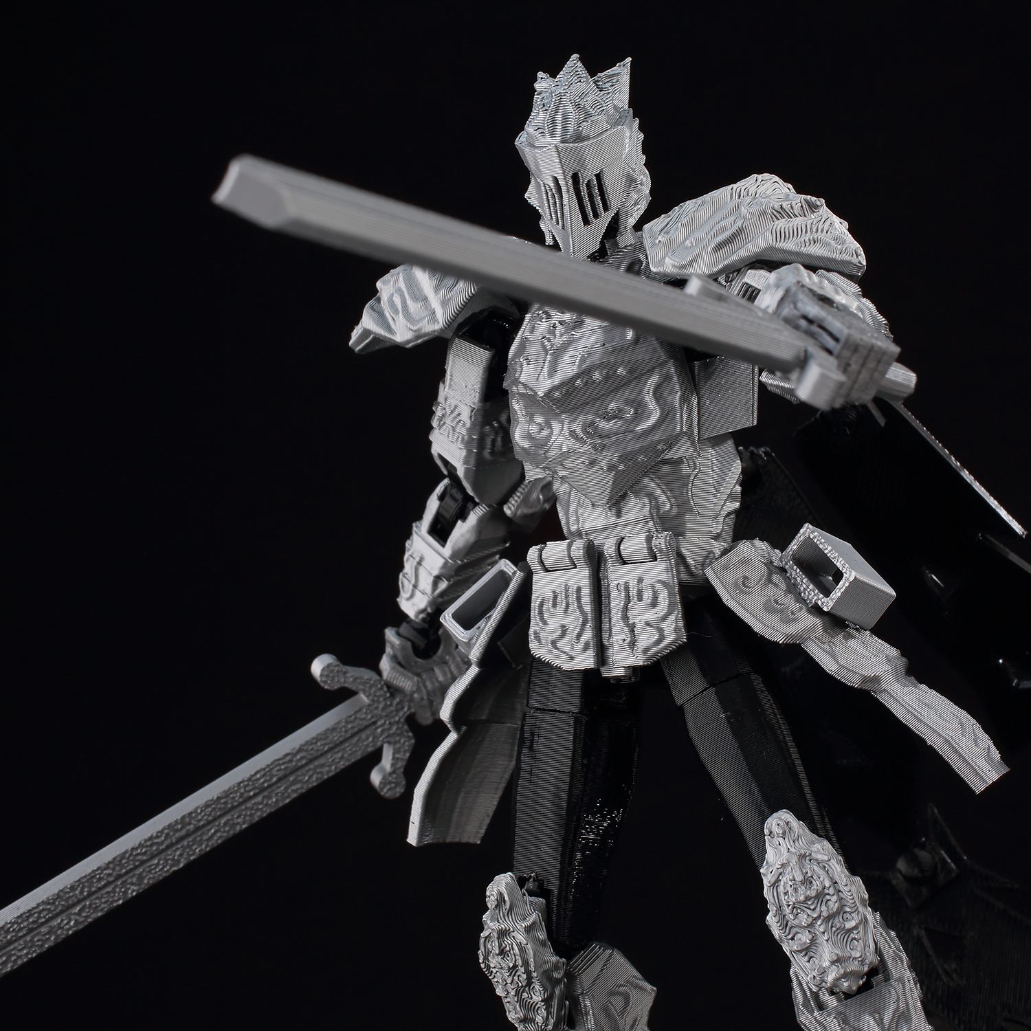​9L3D Lucky13 Silver Armor Kni – обзор и цена 3D Printing Knight Armor