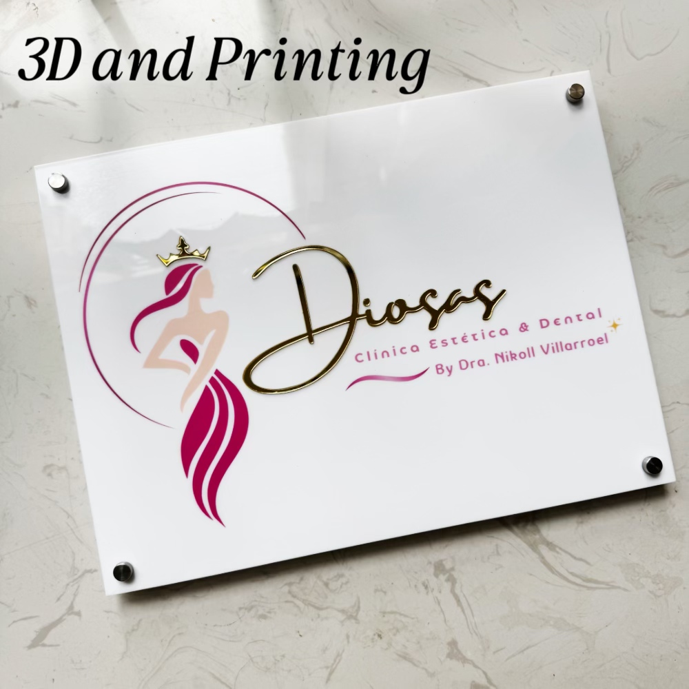Modern Acrylic White Sign boar – обзор и цена 3D Printing Qr Code