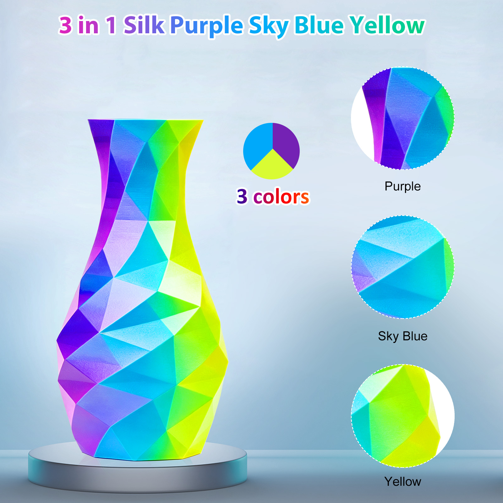 Tricolor Silk PLA 3D Printer F – обзор и цена 3D Printing Uv Resin