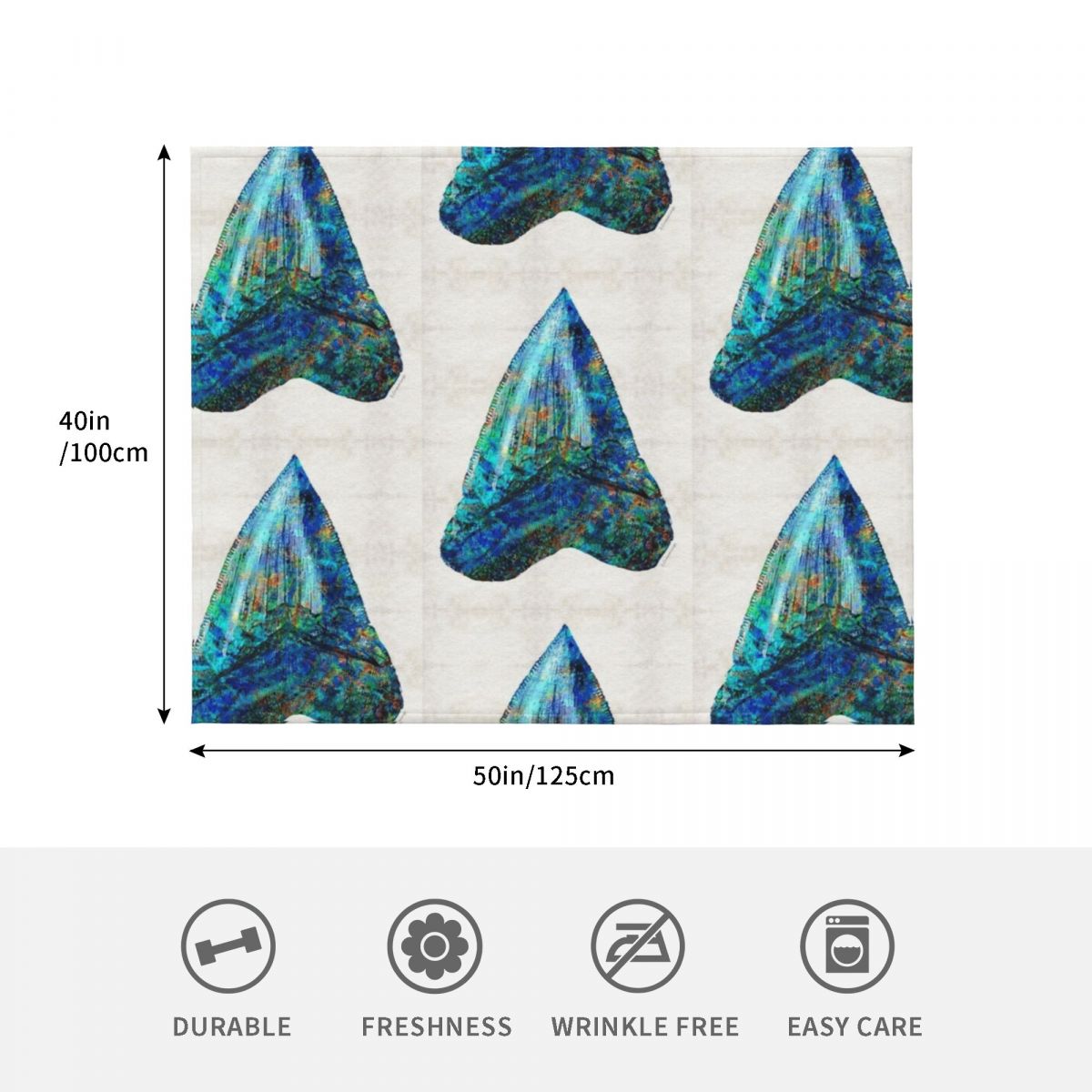Blue Shark Tooth Art by Sharon – обзор и цена 3D Printing Tooth