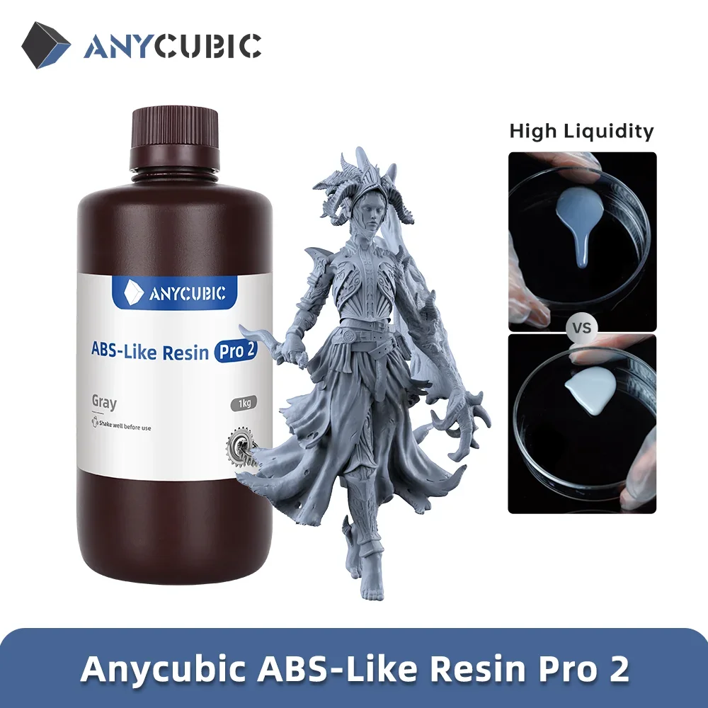 New 2 pieces/lot ANYCUBIC ABS  – обзор и цена 3D Printing Uv Resin