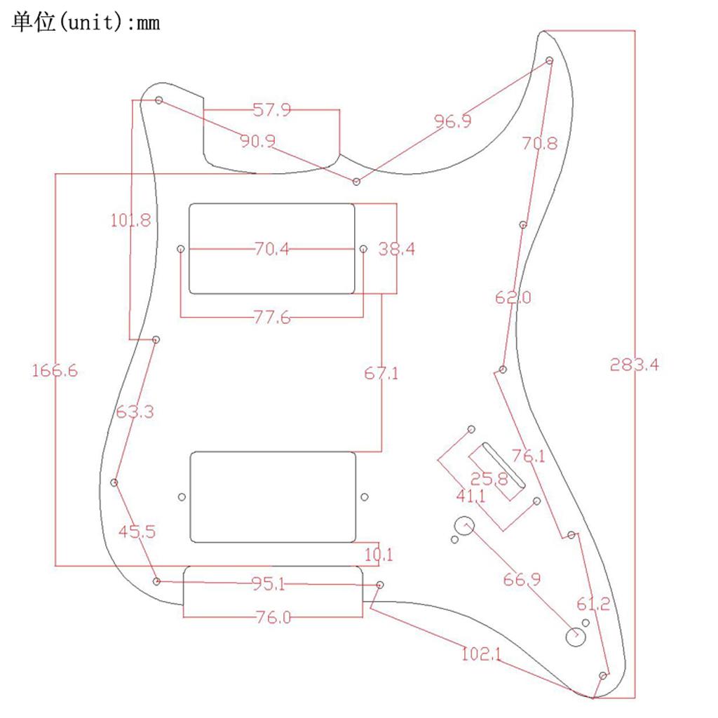 Electric Guitar Pickguard Plat – обзор и цена Build Plate
