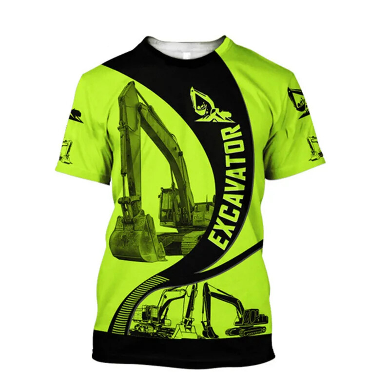 Excavator 3D Print T-shirt For – обзор и цена 3D Printing Operator