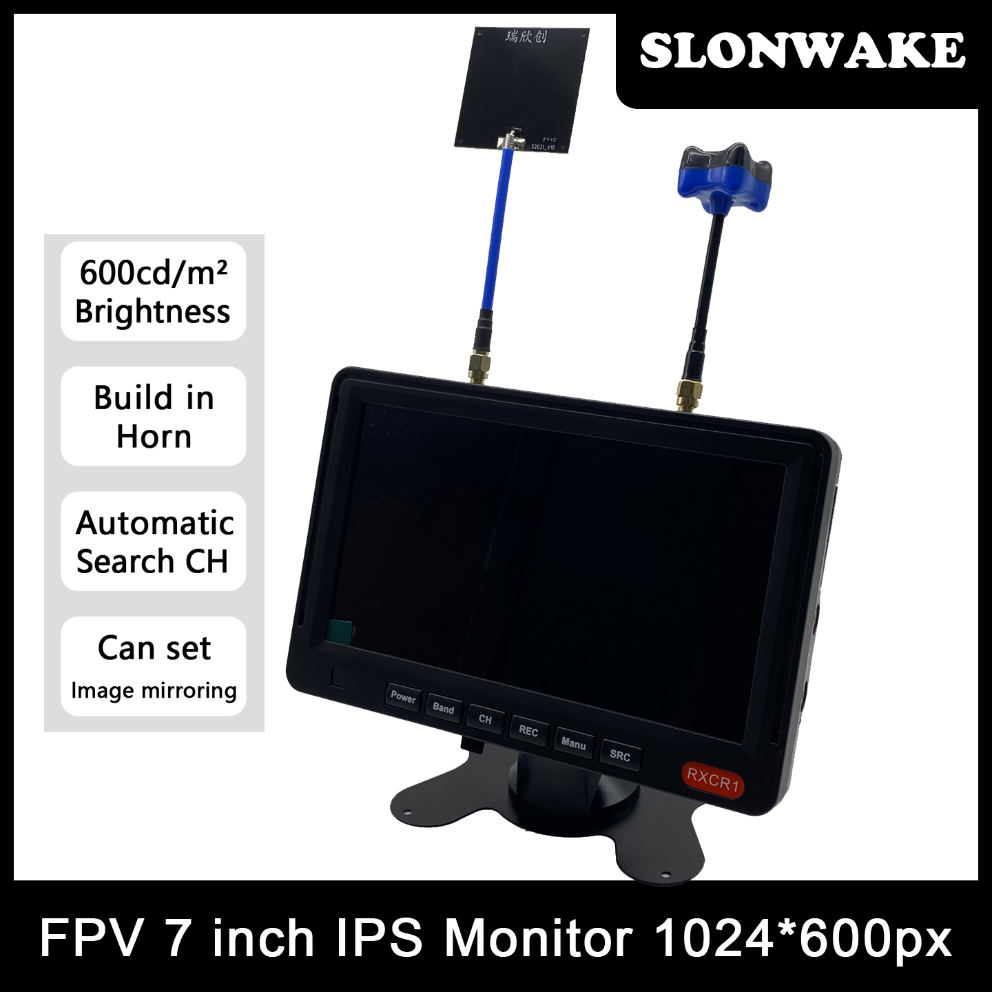 5.8G 48CH 7 Inch FPV Monitor 1 – обзор и цена Build Plate