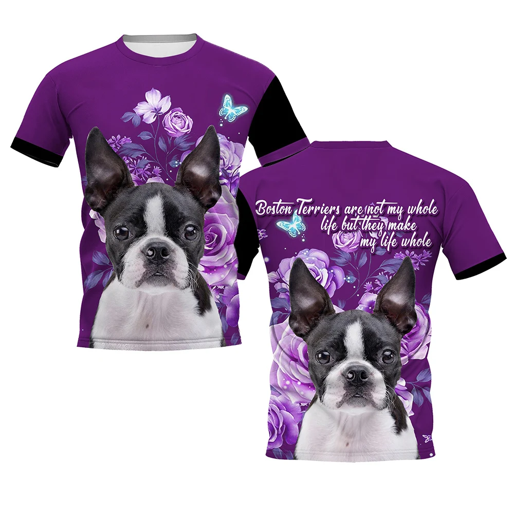 HX  Boston Terrier T-shirts Do – обзор и цена 3D Printing Maket